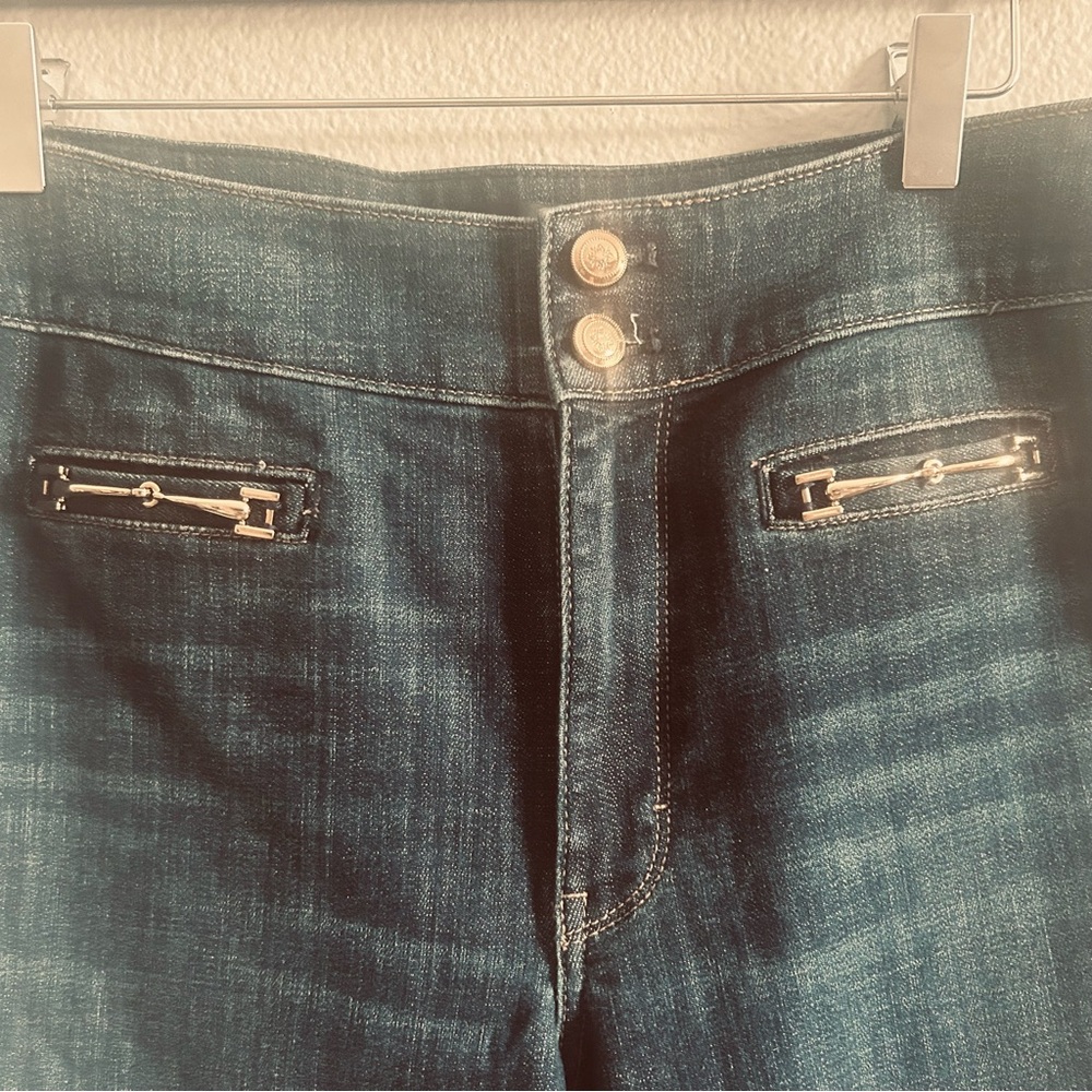 WHBM HIGH RISE HORSE-BIT SLIM FIT JEANS IN CURVY CUT SIZE 12 - Picture 5 of 5